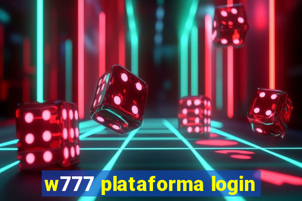 w777 plataforma login